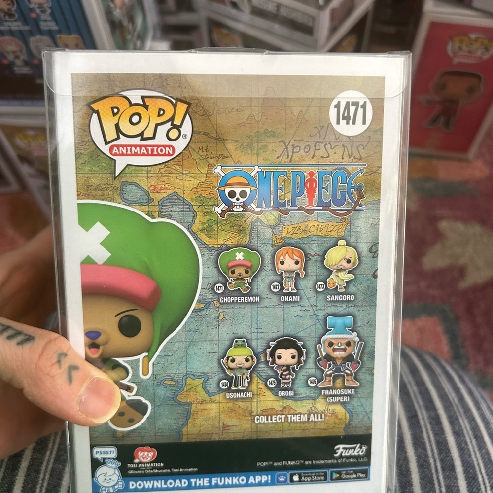 Funko Pop! Vinyl Choppermon Flocked #1471 With Protector One Piece (Exclusive) - Picture 7 of 11